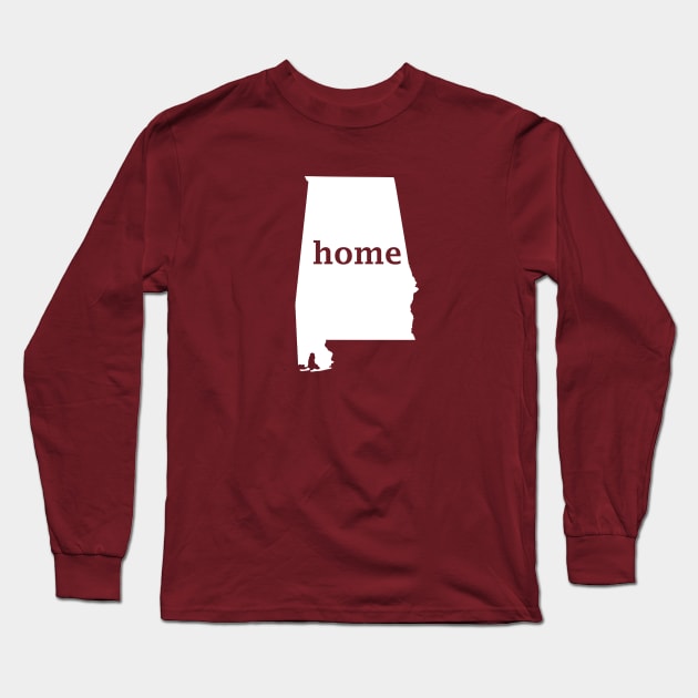 Alabama Home Long Sleeve T-Shirt by TBM Christopher